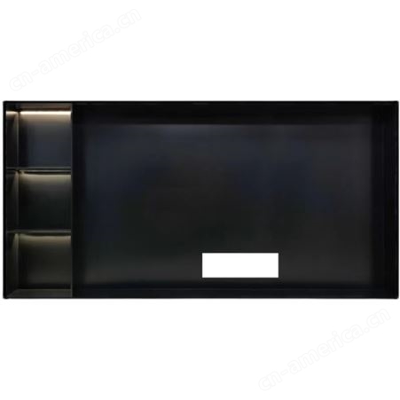 现代轻奢304不锈钢电视柜嵌入式置物一体组合电视机壁龛柜定制