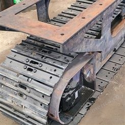 钢制履带底盘 全地形适用于挖机钻机 沼泽地运输行走底盘
