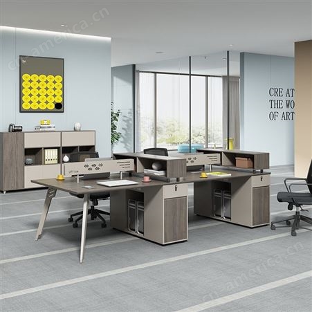 屏风式办公桌椅 商用职员办公工位 风格简约现代 美观实用