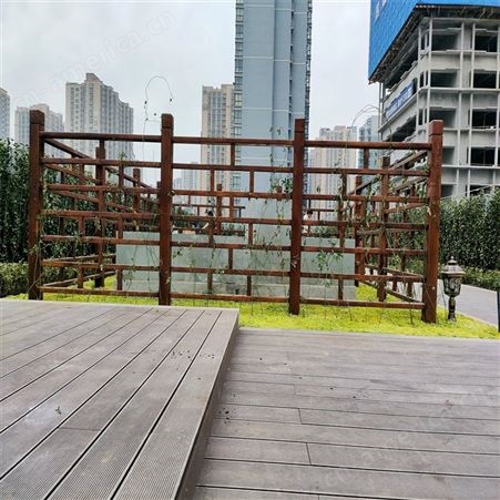 木栏杆栅栏不锈钢护栏围栏定制景区公园造型座椅防腐木