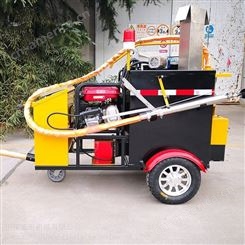 小型100升沥青灌缝机 柴油汽油牵引式路面填缝机