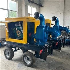 钰荣 防汛排污用 大流量拖车式泵车 1000立方移动柴油泵车