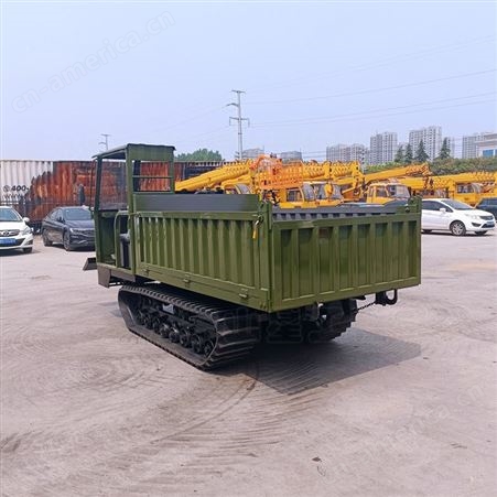前置推产履带运输车 橡胶农用自卸车 5吨29变速箱