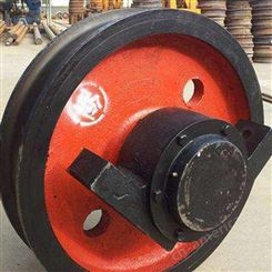 起重机小车运行专用单边轮车轮组 华升矿机 铸钢轨道轮
