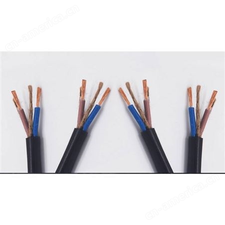 二芯橡套电缆橡套电缆YC2*2.5 YZ中型橡套电缆铜芯橡套软电缆2*4 