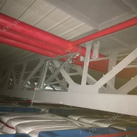 苏州世浩 水管支架 双向抗震DN125-TL 支架 厂家订做 电气桥架侧向刚性吊架
