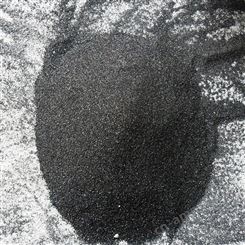 厂家直供高硬度金刚砂 喷砂除锈用亮黑砂 耐磨地坪