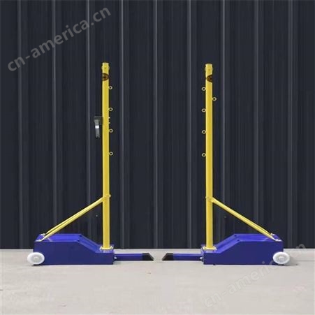 华丽体育标准移动式羽毛球架 气排球架八合一网架多功能配重式排球架