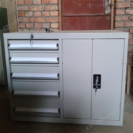 天津生产重型工具柜厂家华奥西定做单开门工具柜 带台面工具柜