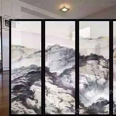 上海玉娇艺术玻璃画 压花玻璃